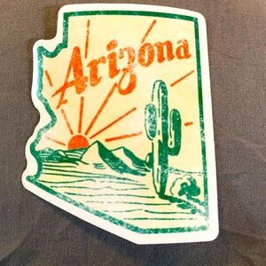 🌈20/$12🌈 Arizona with Cactus Design Sticker